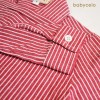 FAB 247 Red Stripe Popcorn Long Shirt