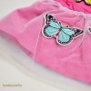 FAG 073 Butterfly Pink Mini Dress Pants Set