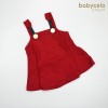 FAG 105 Red With Big Gold Buttons Dress