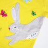 FAG 131 Yellow Tee Rabbit Overall Skirt Set