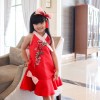 FAG 153 Red Flower Cheongsam Dress