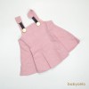 FAG 107 Pink With Big Gold Buttons Dress