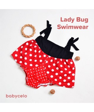 ROM 238 Red Polka Lady Bug Swimwear