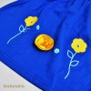 MCO 624 Blue Sleeve Yellow Flower White Pant