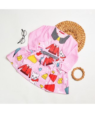 MCO 1163 Pink Cardigan Dress