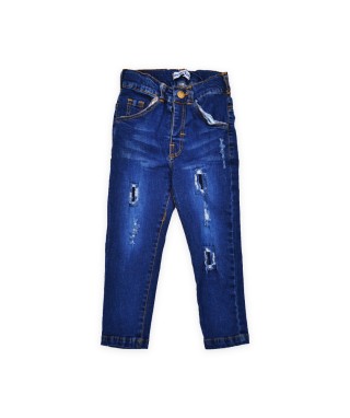MCO 1470 Jeans Pants Blue Square Ripped