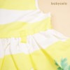 MCO 1841 Yellow Neon Stripe Little Girl Dress