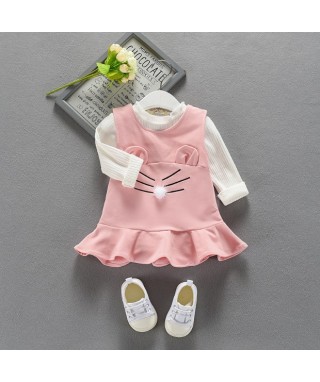 FAG 092 Baby Pink Nose Cat Dress