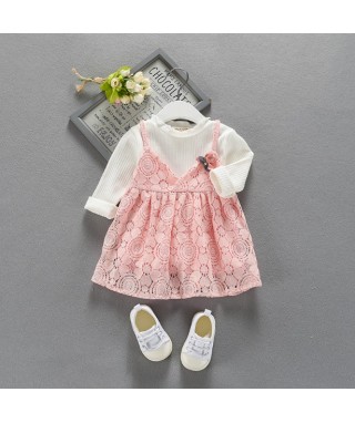 FAG 094 Pink & White Bruckat Dress