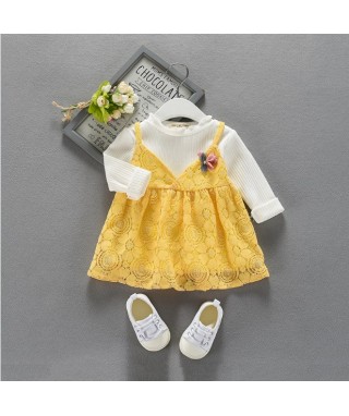 FAG 095 Yellow & White Bruckat Dress