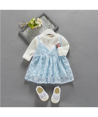 FAG 096 Blue & White Bruckat Dress