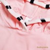 PJM 68 Long Shirt Pink Stripe Lengan Set