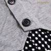 ROM 590 White tee and Suit Grey With Tie & Dotted Pants