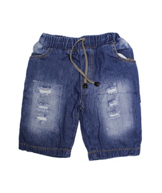 FAB 135 - Blue Denim Ripped Short Pants