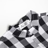 FAB 319 Black & White Square Shirt Suspender Pants Set