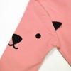 FAB 346 Pink Longtee, White and Black Bear Stripe Jumpsuit