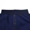 FAB 355 Navy Square Longshirt, Light Brown Vest Pants Set