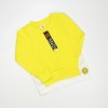 FAB 376 Yellow White Logo Smile Sweater Pants Set