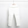 FAB 383 White Jeans Stripe Black Pants Set