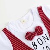 FAB 471 White & Strip Red with tie "Bon Voyage" 