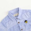 FAB 481 Blue Stripe Shirt " smile" Logo