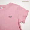 Fag 169 Setelan Celana Putih Kaos Pink Lip
