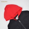 Fab 544 Jacket Hoodie Black Red