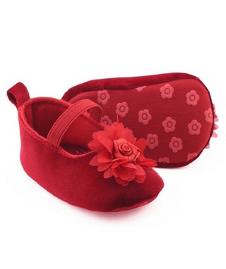 PW 425 Red Flower Balerina Shoes