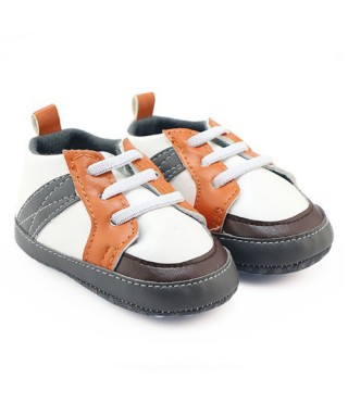 PW 427 White & Brown Classic Shoes